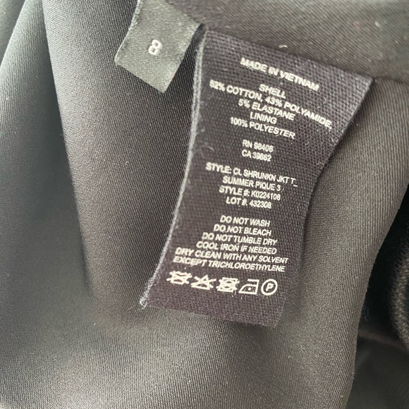 Theory Black CL Shrunken Jacket and Matching Kick Pant - Picture 8 of 9